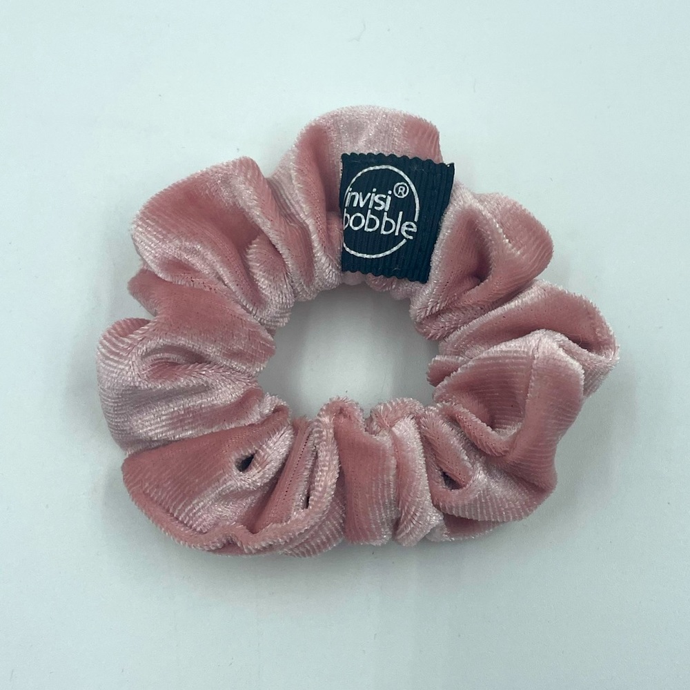 Invisibobble Pink Velvet Scrunchie